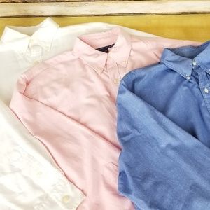 3 Ralph Lauren Women's Cottons Button Down Shirts